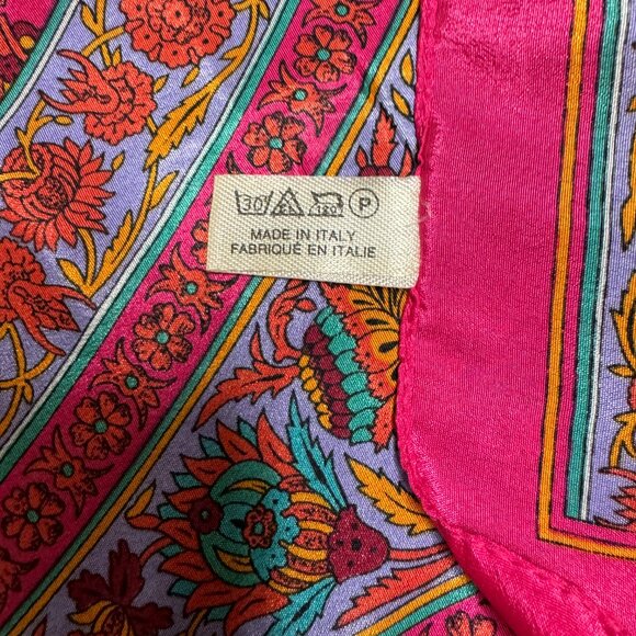 Pink Scarf  30" x 30" Made in Italy - Picture 5 of 5